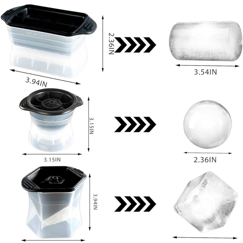NWT 3pc ice molds